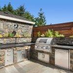 outdoor grilling station